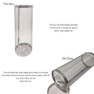 Tube de filet cylindrique de qualité alimentaire <span class=keywords><strong>kebab</strong></span> grill panier roulant grill panier pour maïs et saucisse - Product Image 4