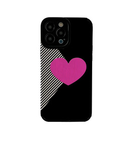 Noir Blanc Rayé Amour Impression Souple En Cuir TPU Housse de Téléphone Portable Pour Samsung Galaxy S22 S23 Note 10 20 A54 A73 A14 <span class=keywords><strong>A51</strong></span> - Product Image 5