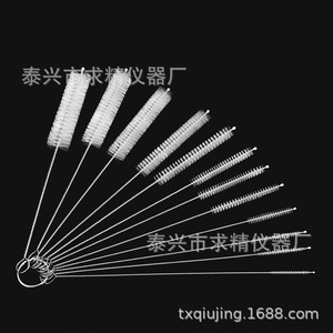 Stainless Steel <b>Cleaning</b> <b>Brush</b> Nylon Bristles Tube <b>Cleaning</b> <b>Brush</b> For Lab Test Tube And Bottle Use - Product Image 3