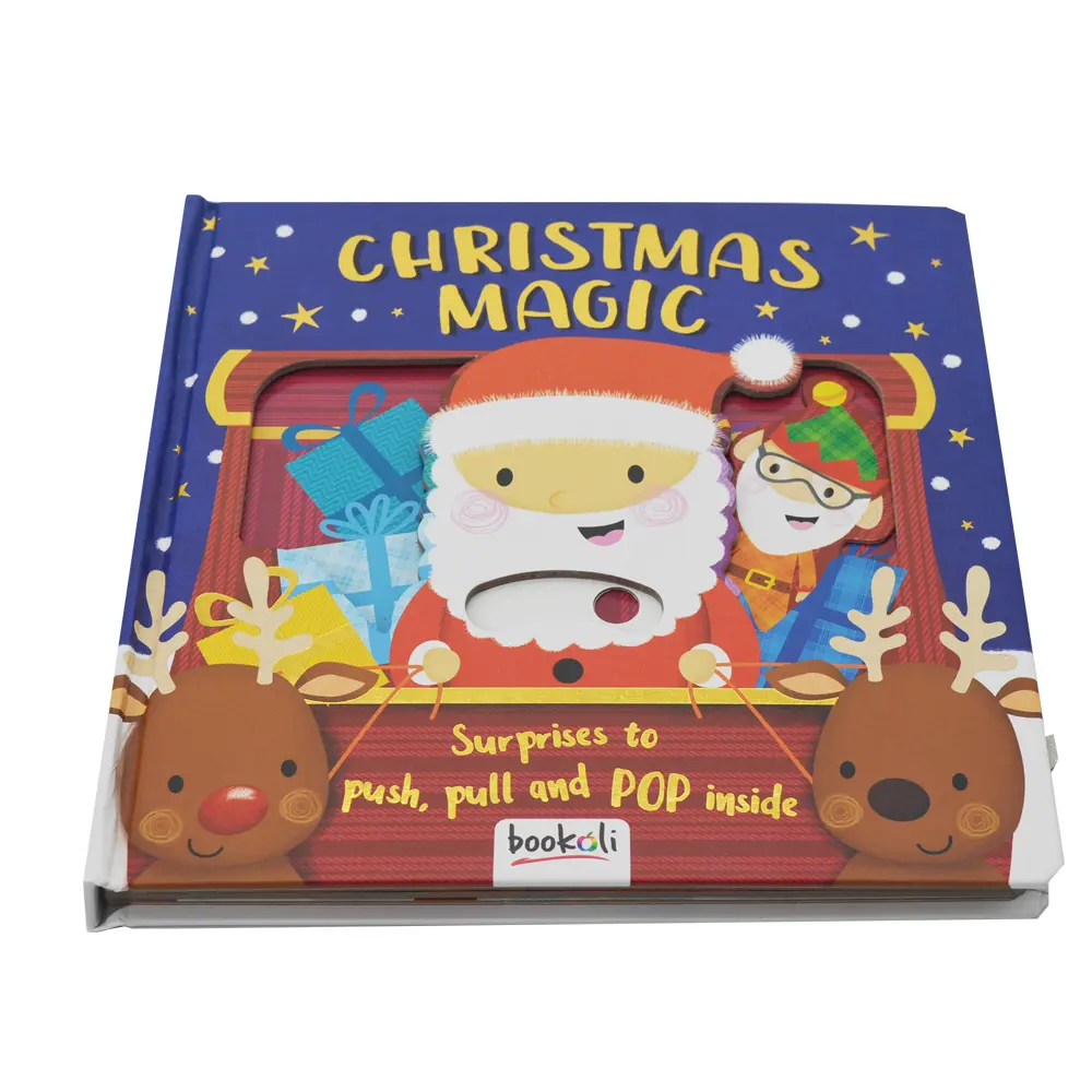 Benutzer definierter Druck Fancy Design Story Weihnachten Hardcover Kinderbuch Drucks ervice