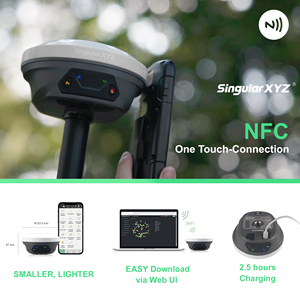อุปกรณ์สำรวจที่ดิน SingularXYZ GNSS RTK E1 สถานีฐาน พร้อม IMU กันน้ำ ใช้งานได้ 20 ชั่วโมง มินิ RTK GPS GNSS สำหรับงานสำรวจ - Product Image 5