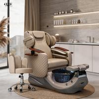 Chaise de pédicure professionnelle pour spa, chaise de massage de luxe pour manucure et pédicure avec jet magnétique