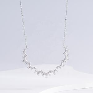 Collares de plata de ley 925 con forma de corazón y flor, joyería fina, colgante de mariposa chapado en oro de 18k para mujer. - Product Image 4