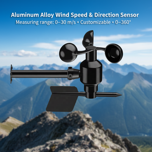Veinasa-WSDS02 Capteur de vitesse et de direction du vent en aluminium personnalisable 0-30m/s RS485 Anémomètre pour station météo OEM ODM - Product Image 1
