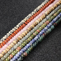 Perles en vrac de quartzite orange naturel, forme abacus, pour la création de bijoux personnalisés, 15,5 pouces