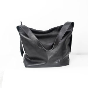 กระเป๋าสะพายไหล่ผู้หญิงหนังวัวแท้สีดำลายเรขาคณิตย้อนยุค ยี่ห้อจุนซิง ปิดด้วยซิป แฟชั่นทุกฤดูกาล - Product Image 1