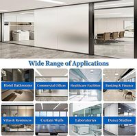 Película de Vidrio Inteligente PDLC de Alta Transparencia, Regulable, Autoadhesiva, Diseño Moderno, Vidrio de Proyección Inteligente para Fines Decorativos