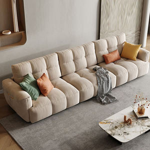 Divano Moderno a Tre Posti in Tessuto di Alta Gamma per Soggiorno - <span class=keywords><strong>Design</strong></span> Confortevole ed Elegante - Product Image 4