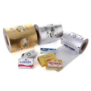 Kunden spezifisches Geschenk papier aus Aluminium folie in Lebensmittel qualität für Butter verpackungen