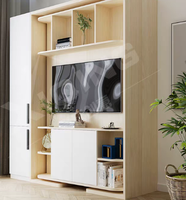 Fabrikpreis Modernes Design Stahlkonstruktion Drehbares Murphy-Wandbett mit Integriertem Stauraum und Klappfunktion für TV-Bereich