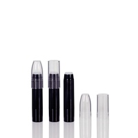 Forme de stylo mode rouge à lèvres conteneur en plastique court rouge crayon à lèvres étui Tube avec couvercle Transparent différent