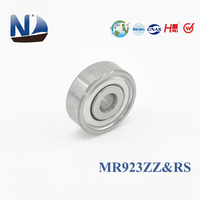 Roulement à billes à gorge profonde miniature MR923ZZ 2.3x9x3mm P6 ZV3, faible bruit, blindage métallique ZZ, micro-roulement minuscule