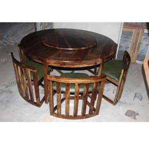 Ensemble de table à manger de luxe, table à manger décorative en céramique marron, table à manger coulissante et ensemble de chaises - Product Image 2