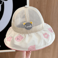 Sombrero de Sol para Bebés, Venta al por Mayor de Fábrica, Transpirable, de Malla, con Ala Ancha, para Viajes al Aire Libre, Protección Solar, Cómodo, Gorra de Sombra para Niños