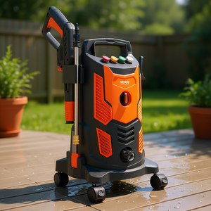 Nettoyeur haute pression électrique Vevor 1900W 2300 PSI avec poignée rétractable pour le nettoyage des patios - Product Image 2