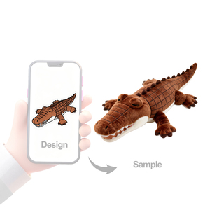 Nhà máy đồ chơi sang trọng tùy chỉnh thực hiện đàn hồi PP bông mềm Thú nhồi bông cá sấu dài plushie gối trẻ em ôm giảm căng thẳng - Product Image 1