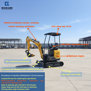 HIGHLAND Graafmachine Rupsgraafmachine Kleine Graafmachine 0.8 Ton 1.3 Ton 1.5 Ton EPA Kubota <span class=keywords><strong>Mini</strong></span> Graafmachines Te Koop - Product Image 2