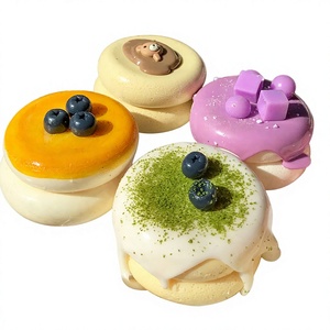 KJKJ Squishy Food Toys Wholesale New Design Tpr Cheese Souffle Strawberry Cake Stress Relief <b>Ball</b> Taba <b>Squeeze</b> Toy Unisex 14 - Product Image 2