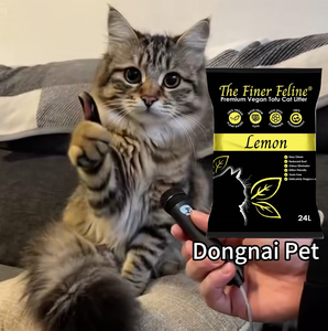 Litière pour chat au tofu naturel 100% Boule de fibre de zéolite de soja et de maïs biodégradable et écologique - Product Image 3