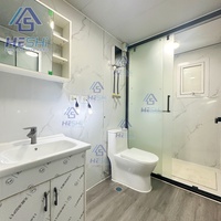 Casa Contenedor Prefabricada Expandible de 40 y 20 Pies con Panel Solar, 1, 2, 3, 4, 5 Dormitorios, Plegable, en Venta, Casa Modular, Granny Flat