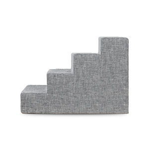 מפעל ישיר מותאם אישית באיכות גבוהה אפור עמיד לסולם חיות מחמד רמפה קצף כלב חתול מדרגות רמפה 4 שלבים למיטות גבוהות - Product Image 4