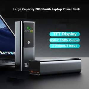 Banco de Energía de Alta Calidad con Carga Súper Rápida PD de 100W para <span class=keywords><strong>Macbook</strong></span>, Dos Salidas USB Tipo-C, Batería Externa para Portátil de 20000mah - Product Image 5