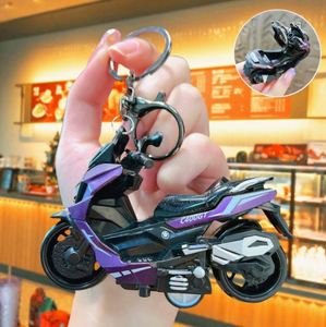 New Style Alloy Pull Back Motorcycle <b>Key</b> <b>Ring</b> Simulation Pedal Toy Car Model <b>Key</b> Chain Pendant <b>Key</b> <b>Ring</b> - Product Image 3
