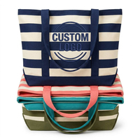 Tas Tote Kanvas Katun Ramah Lingkungan Logo Kustom Tas Belanja Reusable Tas Tangan Mini untuk Hadiah Acara Promosi