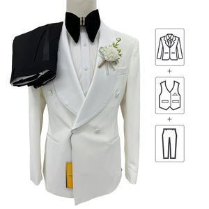 Traje elegante <span class=keywords><strong>de</strong></span> marfil <span class=keywords><strong>para</strong></span> hombre, conjunto <span class=keywords><strong>de</strong></span> 2 piezas, chaqueta <span class=keywords><strong>de</strong></span> esmoquin ajustada <span class=keywords><strong>de</strong></span> un solo pecho <span class=keywords><strong>para</strong></span> <span class=keywords><strong>novio</strong></span> <span class=keywords><strong>de</strong></span> <span class=keywords><strong>boda</strong></span> y eventos <span class=keywords><strong>de</strong></span> lujo - Product Image 1