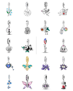 Pulsera Infantil DIY Pan Family Golden Rose Gold Life Tree con Cuentas de Plata y Zirconia en Forma de Corazón y Accesorios Chapados en Oro Rosa - Product Image 5