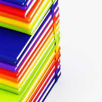 Cahier de planificateur à spirale A5 personnalisé cuir PU orange vif avec fente pour stylo fermeture à sangle et étiquette de ruban pour l'école ou le bureau