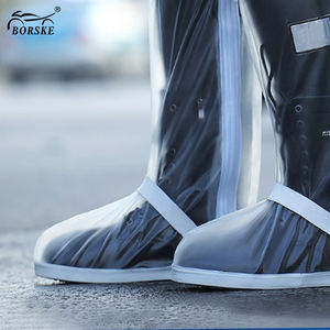 Cubrezapatos Impermeables de PVC para Adultos y Niños, Antideslizantes, Gruesos, Resistentes al Desgaste, de Diferentes Tamaños, con Cilindro Alto - Product Image 4