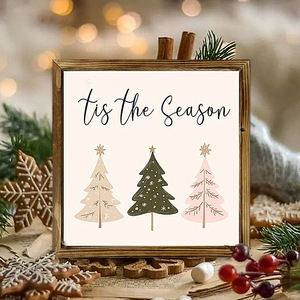 Christmas-themed <b>wall</b> hangings, Christmas trees, wooden photo frames, desktop <b>decorations</b>, home <b>wall</b> <b>decorations</b>. - Product Image 2