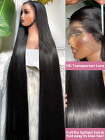 Rambut palsu Vietnam mentah panjang 40 inci Wig gelombang dalam ketebalan 250% Wig rambut manusia Thailand Wig lurus tulang rambut India Virgin