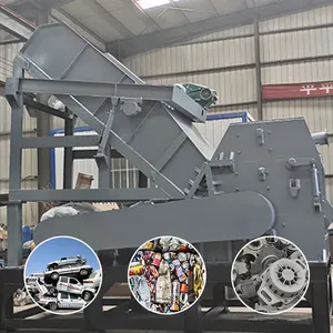 Mesin daur ulang potongan logam kemurnian tinggi tipe palu mesin penghancur potongan logam penghancur sepeda limbah