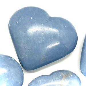 Cristal de Angelita Azul Claro Natural al por Mayor, en Forma de Corazón Pulido, Piedra Curativa para Decoración del Hogar, Meditación y Colección - Product Image 4