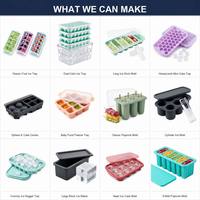 Plateau de congélation alimentaire en silicone de qualité alimentaire, personnalisé par l'usine OEM, moule à purée réutilisable sans BPA avec couvercle, récipient de stockage pour légumes