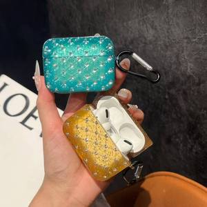 Mới Sang Trọng Lấp Lánh Bling Kim Cương Tai Nghe Sạc Bìa Với Keychain Cho Airpods 1 2 3 4 Pro 2 Bảo Vệ Da Trường Hợp - Product Image 5
