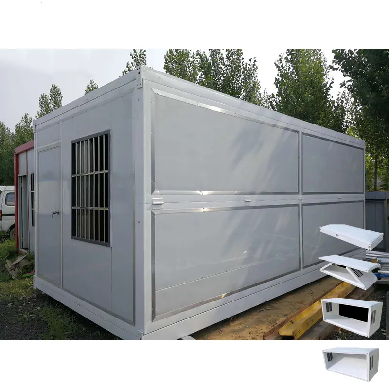 SINS Stackable Prefab Movable Foldable Home Prefabricated 40ft Prefab Folding Container House 2 Bedroom