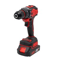 Perceuse à percussion professionnelle sans balais 21V, batterie lithium-ion, réversible, double vitesse, OEM, avec jeu de forets, 50 Nm de couple de perçage maximal