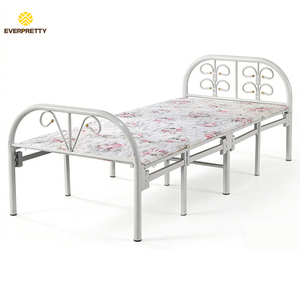 <span class=keywords><strong>Lit</strong></span> pliant en métal au design moderne avec matelas pour dortoir scolaire, bureau, chambre d'amis, chambre à coucher - Product Image 5