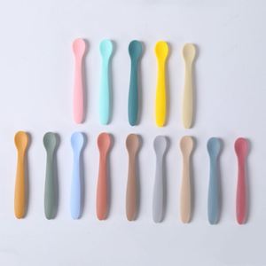Cuchara de Silicona para Bebé, Cuerpo Recto Pequeño, Flujo Lento, Libre de PVC, Resistente a Altas Temperaturas, 0-12 MESES - Product Image 1