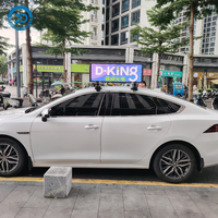 Affichage publicitaire sur toit de voiture LED P4 connecté au WiFi 4G DKC-4 Pleine couleur Étanche Double face