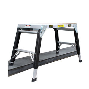 Алюминиевая Регулируемая Рабочая платформа, складная ступенчатая лестница для склада, Алюминиевая Рабочая платформа для лестницы - Product Image 4