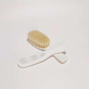 पर्यावरण के अनुकूल अनुकूलन बेबी ब्रश बाल ब्रश और कंघी सेट स्नान बेबी मालिश उत्पाद - Product Image 6