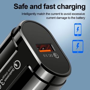 อะแดปเตอร์ชาร์จเร็ว 18W USB รองรับ QC 3.0 สำหรับ Xiaomi/สำหรับ Samsung  สำหรับโทรศัพท์รุ่น 14 13 12 11 Pro MAX - Product Image 5