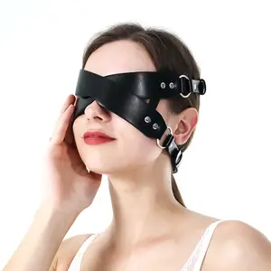 成人女性用品sm情色玩具眼罩情侣调情皮革跨界性感面膜