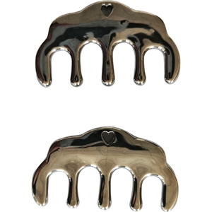 Zinc Alloy Metal Comb Gua Sha Custom Shape <b>Massager</b> <b>Tools</b> for Hair Care - Product Image 2