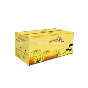 Marrón fresco dragón fresa Manzana 1kg caja de cartón verduras frutas cajas de embalaje cajas de plátano