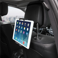 Support portatif universel de support de téléphone et de tablette de voiture d'ABS de vente chaude avec des caractéristiques réglables pour le siège arrière et l'appui-tête de voiture
